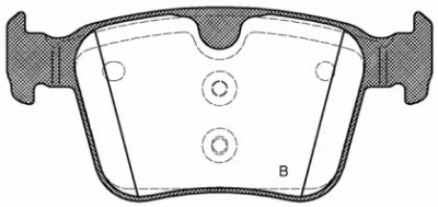 OPEN PARTS bpa151640 -  Комплект тормозных колодок, дисковый тормоз